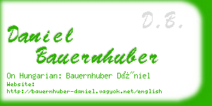 daniel bauernhuber business card